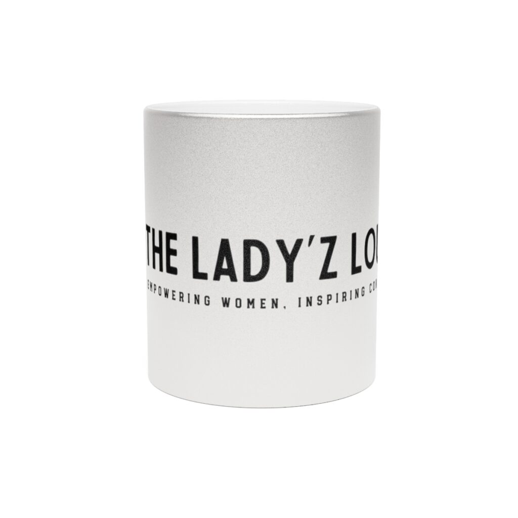 The Lady'z Lounge Silver Coffee Mug