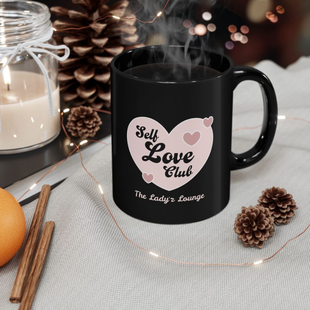 Self Love Club Black Coffee Mug